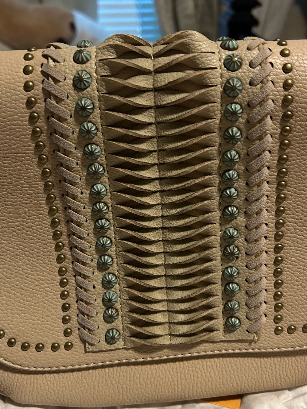 Montana West Stud Purse Leather Crossbody Bag with Decorative Studs - Picture 3 of 10